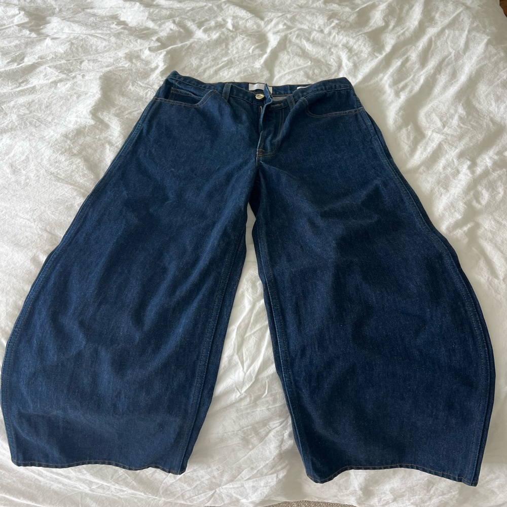 Frame wide leg crop